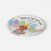 Assiettes En Carton Goldendoodle Chien Plaques papier de fête d'annive (Angle)