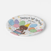 Assiettes En Carton Goldendoodle Chien Plaques papier de fête d'annive (Angle)