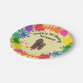 Assiettes En Carton Goldendoodle Dog Fun Paint Art Party  (Angle)