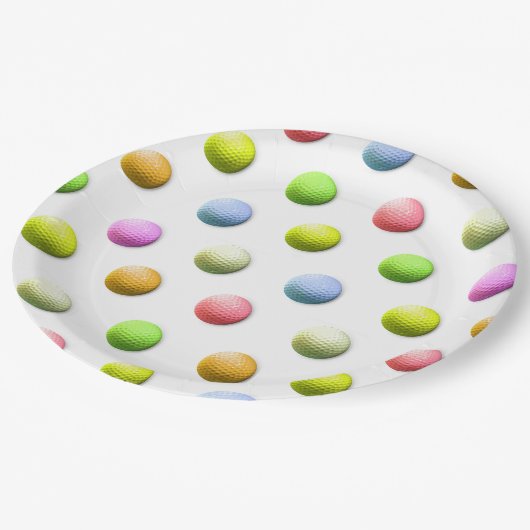 Assiettes En Carton Golf (Angle)