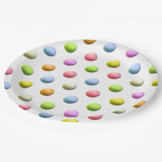 Assiettes En Carton Golf (Angle)