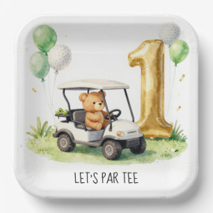 Assiettes En Carton Golf 1er Anniversaire Faisons un Par-Tee