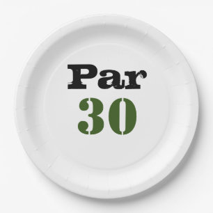 Assiettes En Carton Golf 30e anniversaire Par te trente  