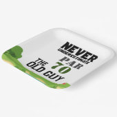 Assiettes En Carton Golf 70e anniversaire jamais sous estimé vieux (Angulaire)