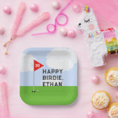 Assiettes En Carton Golf Anniversaire (Fête)