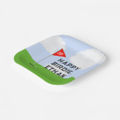 Assiettes En Carton Golf Anniversaire (Angulaire)