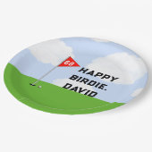 Assiettes En Carton Golf Anniversaire (Angle)