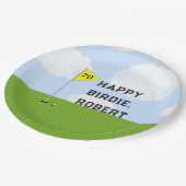 Assiettes En Carton Golf Anniversaire (Angle)