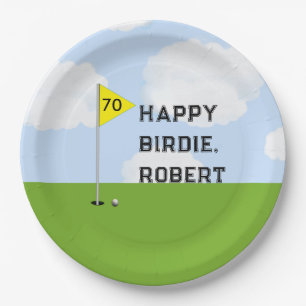 Assiettes En Carton Golf Anniversaire