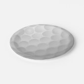 Assiettes En Carton Golf Ball Texture Motif Design (Angle)