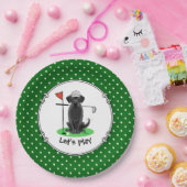Assiettes En Carton Golf Black Labrador Retriever Dog - mignonne (Fête)