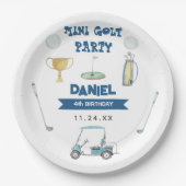Assiettes En Carton Golf Boy fête d'anniversaire (Devant)