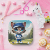 Assiettes En Carton Golf Cat (Fête)