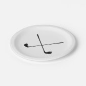 Assiettes En Carton Golf Club (Angle)