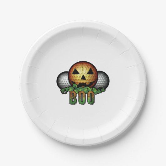 Assiettes En Carton Golf Club Parcours Halloween Golfer Retirement Cad (Devant)