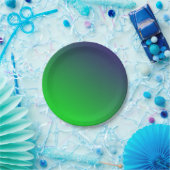 Assiettes En Carton GOLF DE NUIT Bleu + Plaques de papier dégradé vert (Fête)