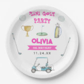 Assiettes En Carton Golf Girl Anniversaire (Devant)
