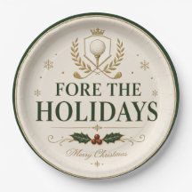 Golf Noël golfique FORE fête