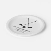 Assiettes En Carton Golf  Retirement Party  (Angle)
