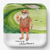 Golf Santa Claus golfeur Thème de Noël