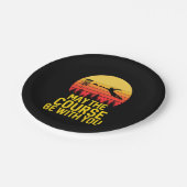 Assiettes En Carton Golf sur disque avec vous (Angle)