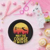 Assiettes En Carton Golf sur disque avec vous (Fête)