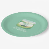 Assiettes En Carton Golf Thème Green Party (Angle)