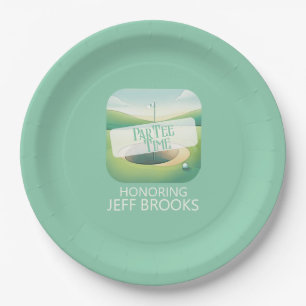 Assiettes En Carton Golf Thème Green Party