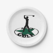 Assiettes En Carton Golf - un jeu merveilleux (Devant)