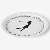 Assiettes En Carton Golf woman Plate (Angle)