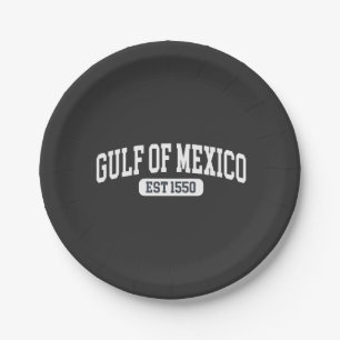 Assiettes En Carton Golfe du Mexique depuis 1550 Humour américain