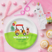 Assiettes En Carton Golfeurs de golf moderne Par-tee Anniversaire de e (Fête)