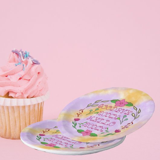 ASSIETTES EN CARTON GOODBYE 20XX HELLO 20XX