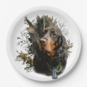 Assiettes En Carton Gordon Setter (Devant)