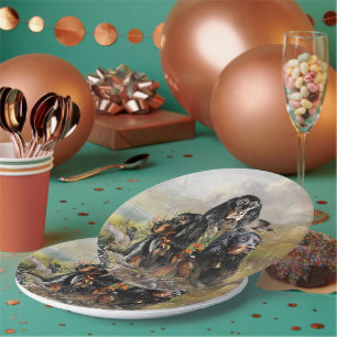 Assiettes En Carton Gordon Setter