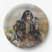 Assiettes En Carton Gordon Setter (Devant)