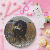 Assiettes En Carton Gordon Setter (Fête)