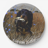 Assiettes En Carton Gordon Setter (Devant)