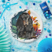 Assiettes En Carton Gordon Setter (Fête)