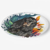 Assiettes En Carton Gordon Setter (Angle)