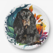 Assiettes En Carton Gordon Setter (Devant)