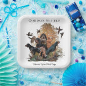 Assiettes En Carton Gordon Setter, saison de chasse (Fête)