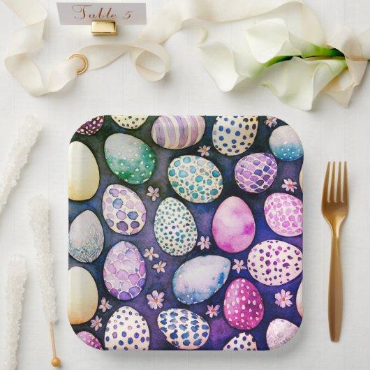 Assiettes En Carton Gorgeous Easter paper plates (Mariage)