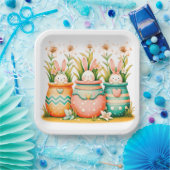 Assiettes En Carton Gorgeous Easter paper plates (Fête)