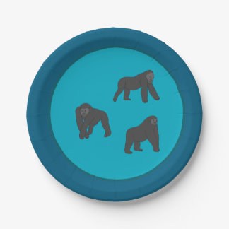 Assiettes En Carton Gorillas