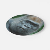 Assiettes En Carton Gorille perplexe (Angle)