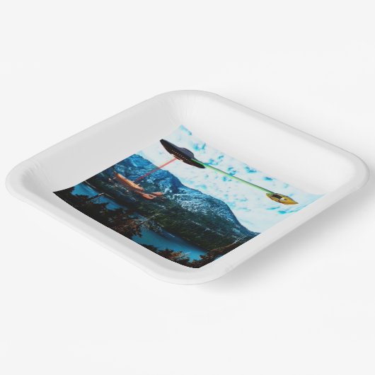 Assiettes En Carton Gotcha (Angulaire)