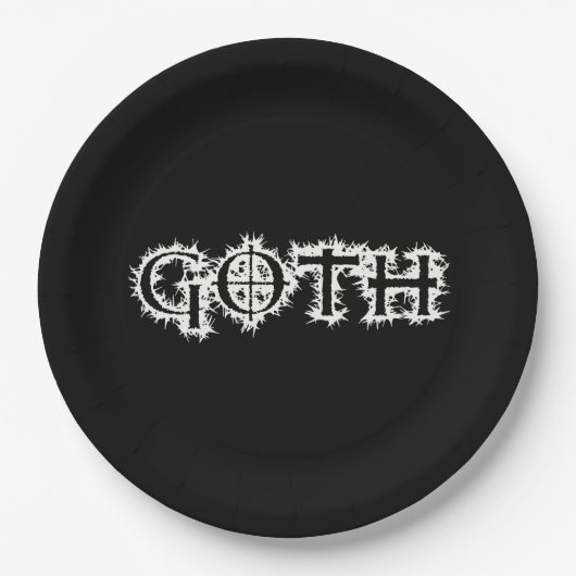 Assiettes En Carton Goth (Devant)