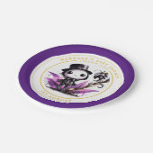 Assiettes En Carton Goth bébé garçon ou fille douche Merci (Angle)