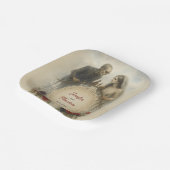 Assiettes En Carton Goth Couple Zombie Mariage d'Halloween (Angulaire)